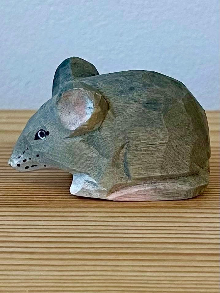 【wudimals ネズミ】ウディマル 40606  木製 動物 ウディマル オブジェ フィギュア  インテリア