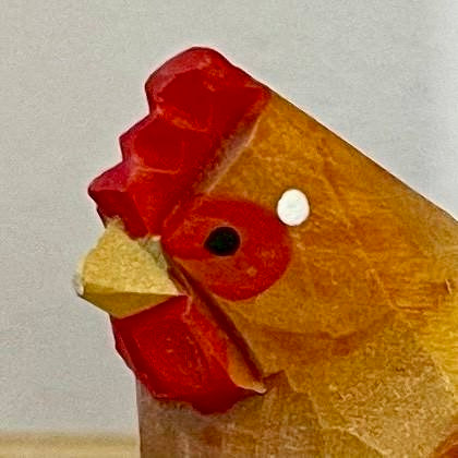 【wudimals メンドリ】　ウディマル 40629  木製 動物 ウディマル オブジェ フィギュア  インテリア