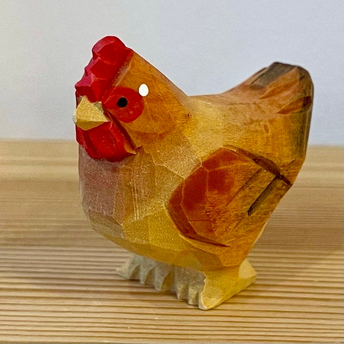 【wudimals メンドリ】　ウディマル 40629  木製 動物 ウディマル オブジェ フィギュア  インテリア