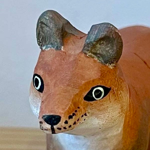 【wudimals アカギツネ】　ウディマル 40701  木製 動物 ウディマル オブジェ フィギュア  インテリア