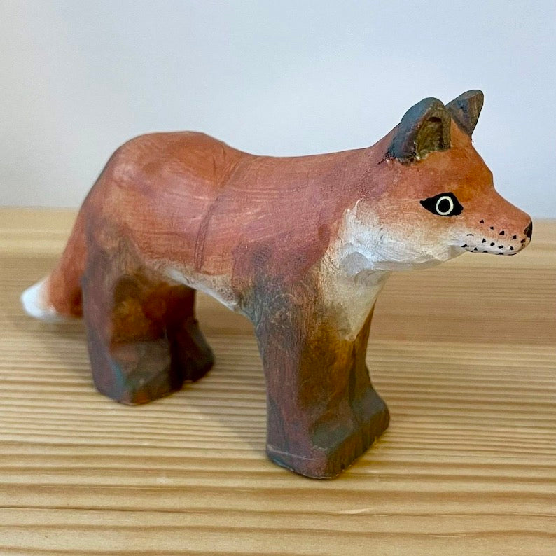 【wudimals アカギツネ】　ウディマル 40701  木製 動物 ウディマル オブジェ フィギュア  インテリア
