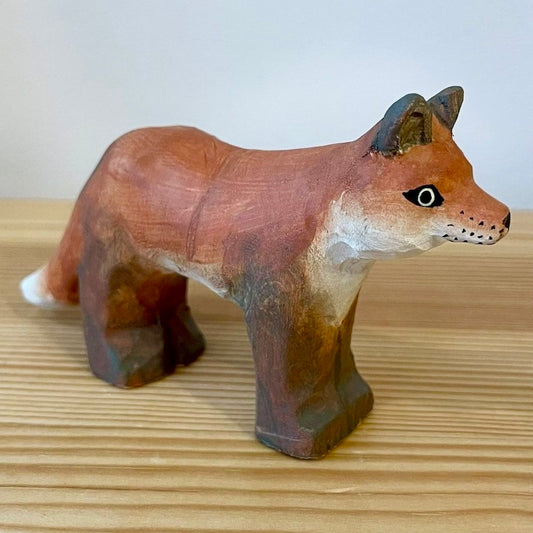 【wudimals アカギツネ】　ウディマル 40701  木製 動物 ウディマル オブジェ フィギュア  インテリア