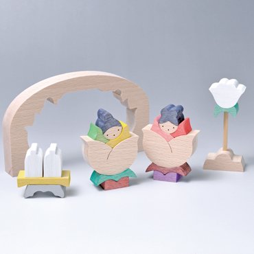 薔薇の花びな・枠付　KH531　小黒三郎節句人形